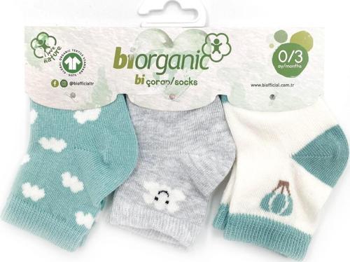 3'lü Cloudy Kız Bebek Çorabı 68450
