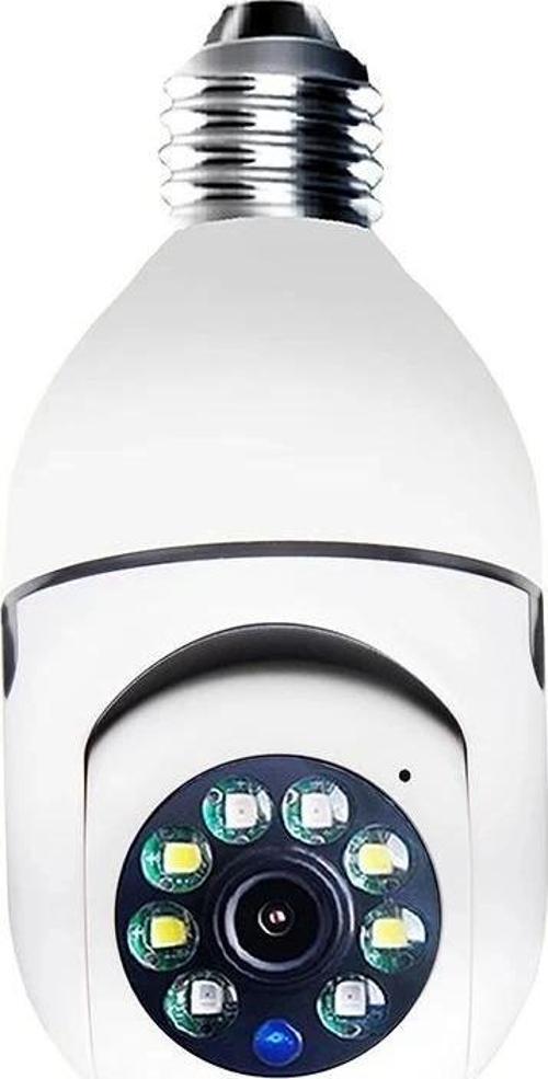 Wifi 360 Panoramik Ampul Kamera Gece Görüş Sesli Akıllı Hareket Algılayıcı