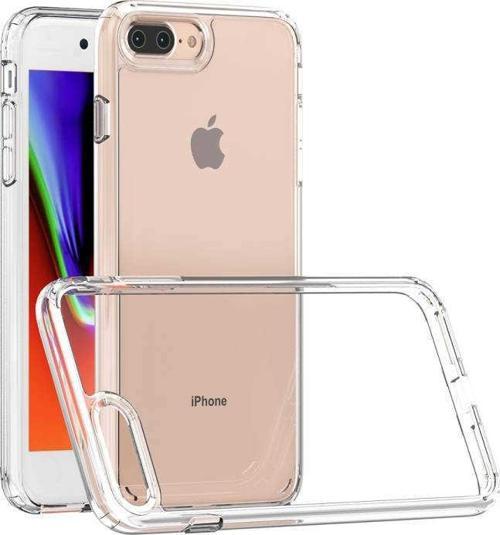 Apple iPhone 8 Plus Kapak Sert Silikon Şeffaf Kılıf