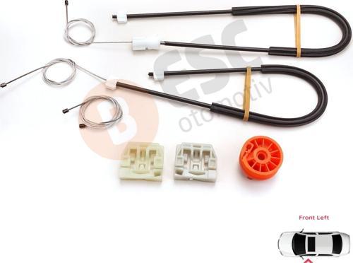 Rover 75 RJ MG ZT B8 1998-2005 4/5 Kapı CUH102351 İçin Ön Sol Kapı Cam Kriko Tamir Seti