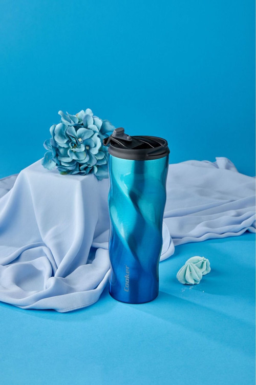 Paslanmaz Çelik Termos Mavi 500 Ml – Ckr2051