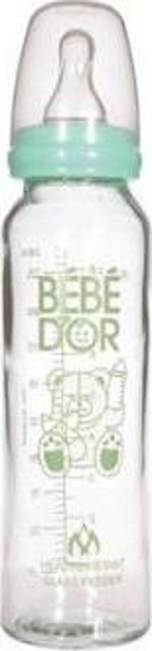Orta Akış Isıcam Biberon (250 ml) / Turkuaz