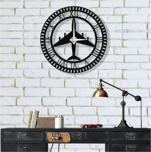 Uçak Metal Dekor 70x70cm