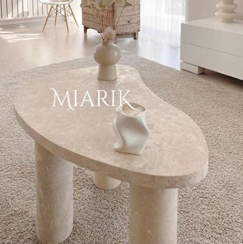 Miarik Design Traverten Alba Orta Sehpa