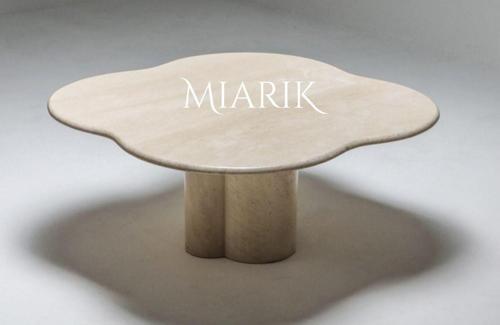 Miarik Design Traverten Gonca Orta Sehpa