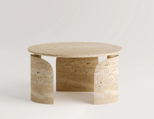 Miarik Design Traverten Lilac Orta Sehpa