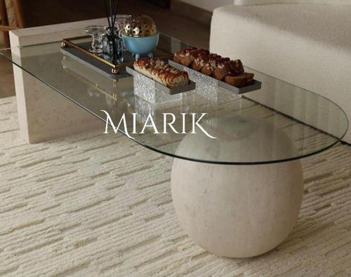 Miarik Design Traverten Nra Orta Sehpa