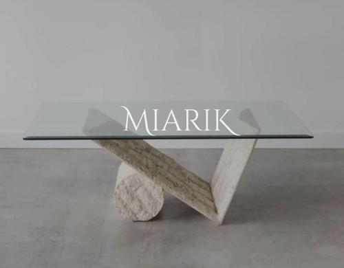Miarik Design Traverten Tasro Orta Sehpa