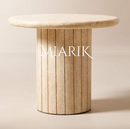 Miarik Design & Dekorasyon Traverten Mermer Taw Yan Sehpa , Masa , Orta Sehpa , Zigon Vb