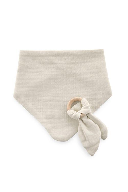 Ahşap Diş Kaşıyıcılı Bürümcük Müslin Önlük 736