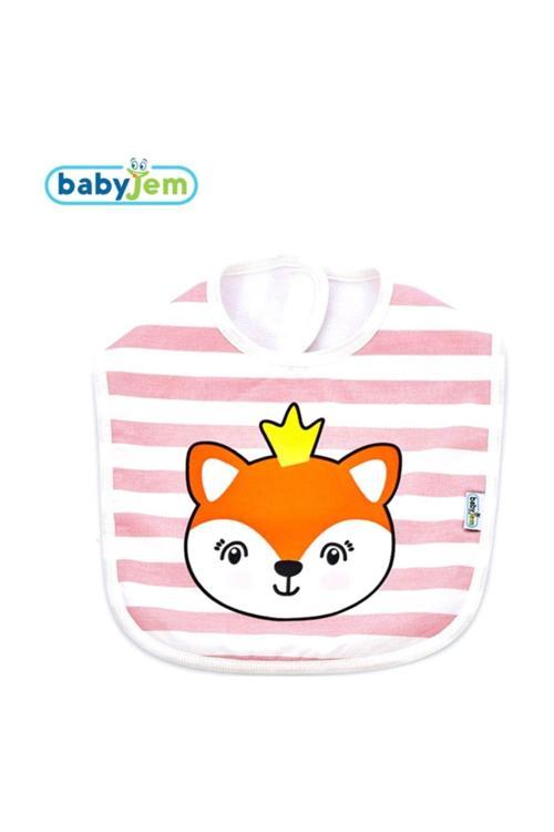 Çizgili Baskili Önlük Pembe