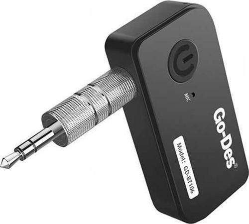 GD-BT106 Wireless Aux Dongle Mikrofonlu Tak & Çalıştır 3.5 mm Kablosuz Ses Alıcısı
