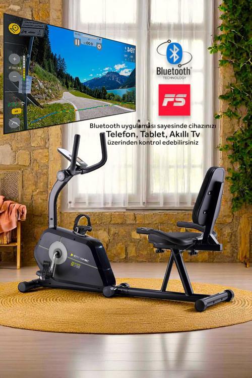 Star Collection SC200 Manyetik Yatay Kondisyon Bisikleti, Sessiz Çalışır, Elden Nabız Ölçer