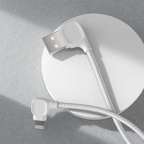 M12 MFI Lightning USB Kablo L Tipi 2.4A Hızlı Şarj Kablosu 120 cm