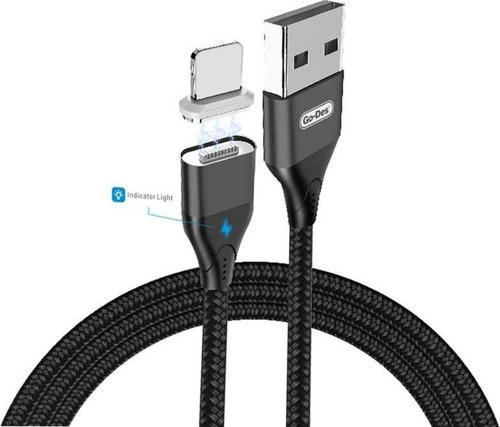 GD-UC503 Magnetik Lightning USB Kablo 3A Mıknatıslı Şarj Kablosu 100 cm Data Kablo