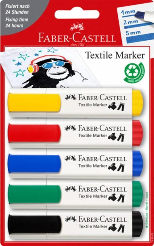 Faber-Castell 159520 5'Li Tekstil Markörü