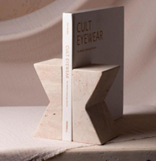 Miarik Design & Dekorasyon Dekoratif Doğal Traverten Mermer Kitap Tutucu