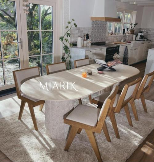 Miarik Design Patlo Traverten Masa 190X90