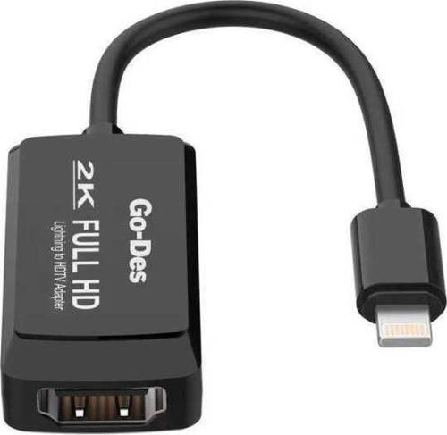GD-8275 Lightning HDMI 2K Dönüştürücü Adaptör Lightning AV Kablo