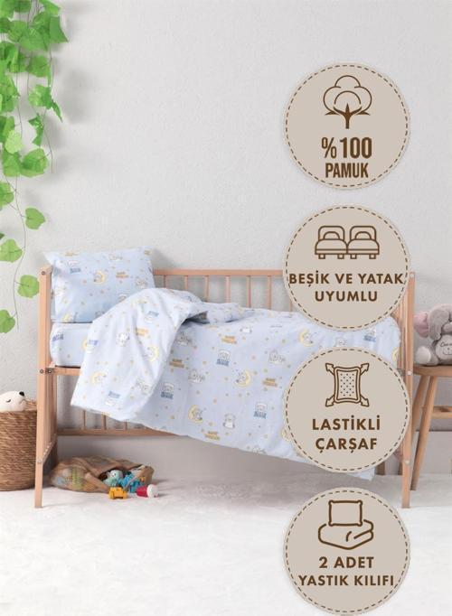 Dream Sweet Bebek Nevresim Takımı - Mavi