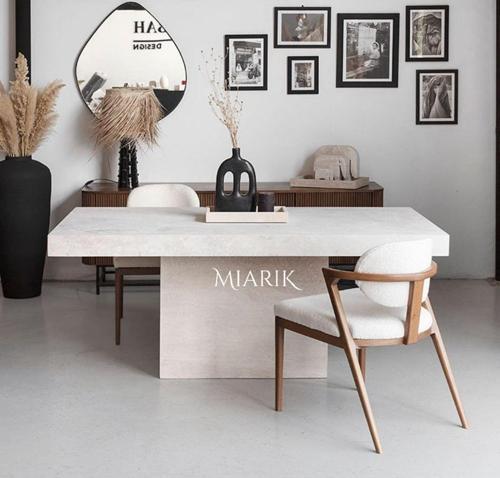 Miarik Design Traverten Megan Yemek Masasi