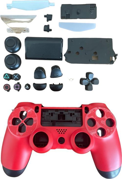 Playstation 4 Uyumlu Kasa Joystick V1 Full Kasa Tuş Takımı Kırmızı