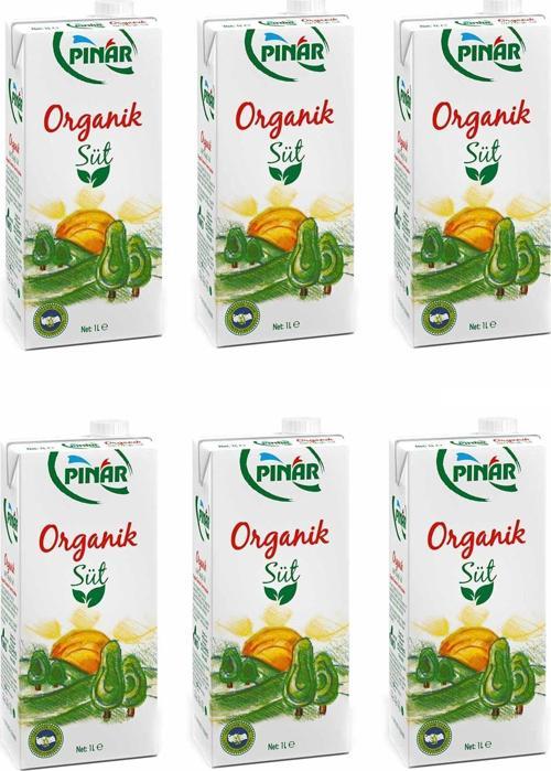 Organik Süt 1 Lt X 6 Adet