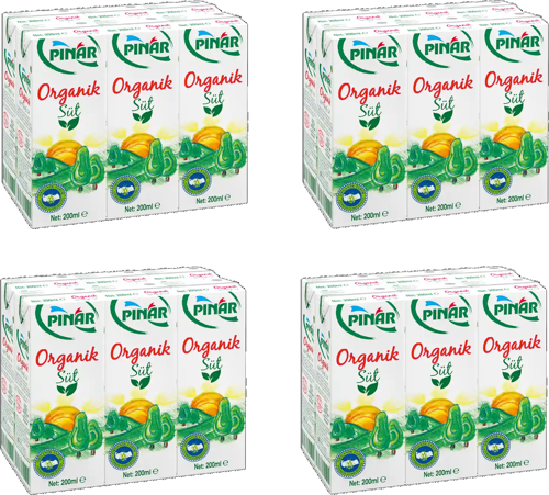 Organik Süt 200 Ml X 24 Adet