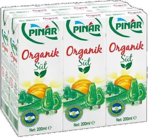 Organik Süt 200 Ml X 6 Adet
