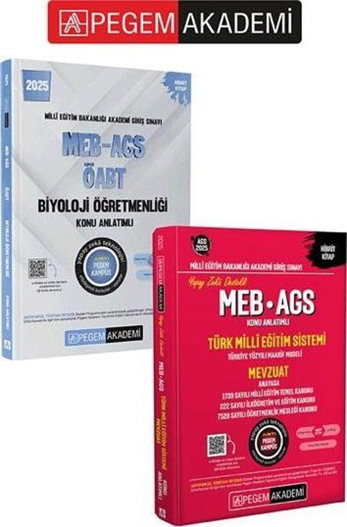 PEGEM AKADEMİ 2025 MEB-AGS-ÖABT Biyoloji Öğretmenliği Konu Anlatımlı +2025 MEB-AGS Konu Anlatımlı Tü