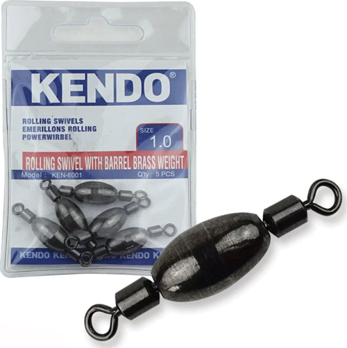 Rollıng Swivel With Barell Brass Weight 5 Adet (Ağırlıklı Fırdöndü) 1,5
