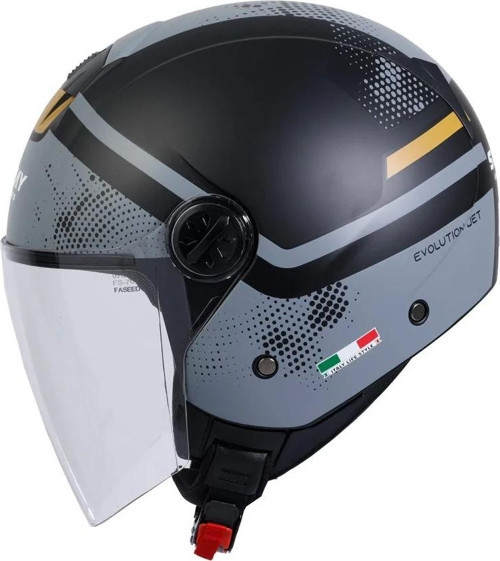 SW 715 OPEN FACE GEMINI BLACK GREY Large