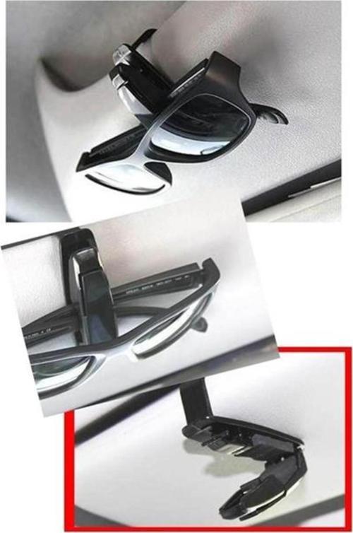 Araç İçi Mandallı Güneş Gözlüğü Kartvizit Tutacağı Klips Aparat