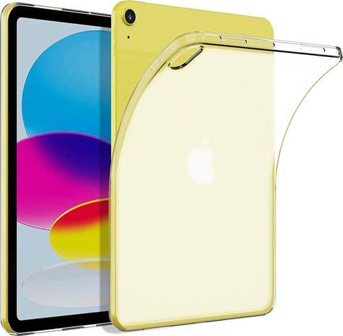 Apple iPad 10.Nesil 10.9 2022 Kılıf Şeffaf Yumuşak Süper Lüx Esnek Renksiz Silikon Kapak 