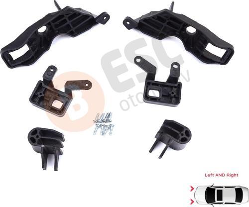 Citroen C Elysee DD 2017-2024﻿ Makyajlı Kasa 9817298480 İçin Sağ Sol Ön Far Ayak Tamir Seti