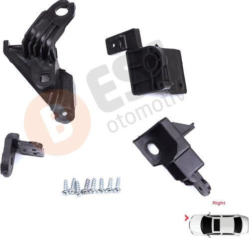 Toyota Corolla MK12 E21 EA1 EH1 2019-On 81130-02T30 İçin Sağ Ön Far Ayak Tamir Seti