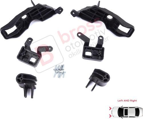 Citroen C Elysee DD 2017-2024﻿ Makyajlı Kasa 9817298480 İçin Sağ Sol Ön Far Ayak Tamir Seti