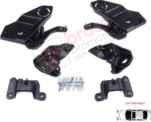 Peugeot 208 e-208 MK2 P21 2008 e-2008 MK2 P24 2019-On İçin Sağ Sol Ön Far Ayak Tamir Seti