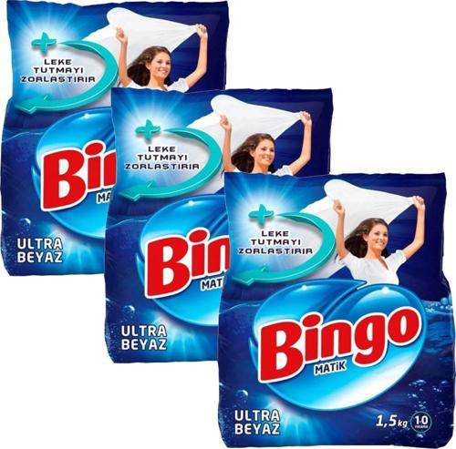 Ultra Beyaz Toz Çamaşır Deterjanı 1,5 kg x 3 Adet