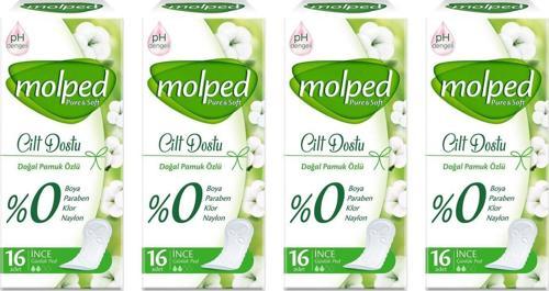 Günlük Ped Pure&soft Cilt Dostu 16'lı x 4 Adet