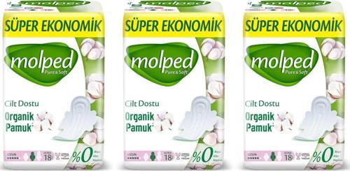 Pure & Soft Uzun Süper Ekonomik Ped 18 Li x 3 Adet