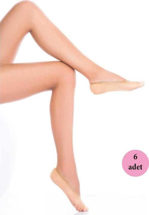 6 Adet Microfiber Suba Kadın Babet Çorap Sahra 51