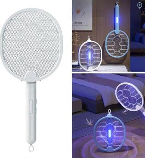 Sinek Öldürücü Masaüstü Olabilen Katlanabilir Şarjlı Sinek Raketi 5W 400mAh