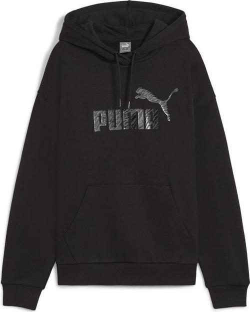 Ess+ Anımal Hoodie Fl Kadın Siyah Sweatshırt