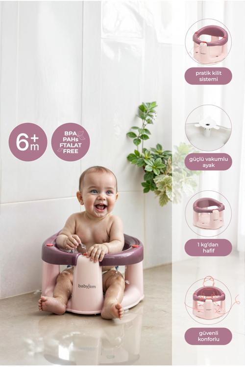 Önden Açılır Banyo&Mama Oturağı Soft Pembe