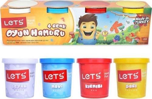 4&#96;Lü Ana Renk Oyun Hamuru 560 Gr