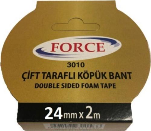 Çift Taraflı Köpük Bant Force 24Mm X 2 Metre Kq-012