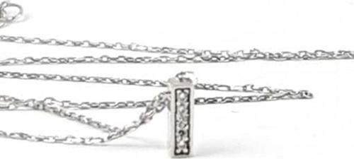 I harfi gümüş minimal kolye 