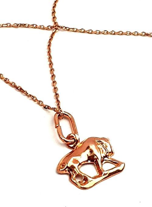 Boğa burcu gümüş rose minimal kolye 