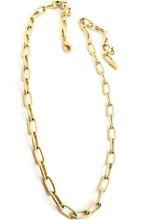 İtalyan 925 ayar gümüş üzerine altın kaplama Trend bombeli ataç kolye 